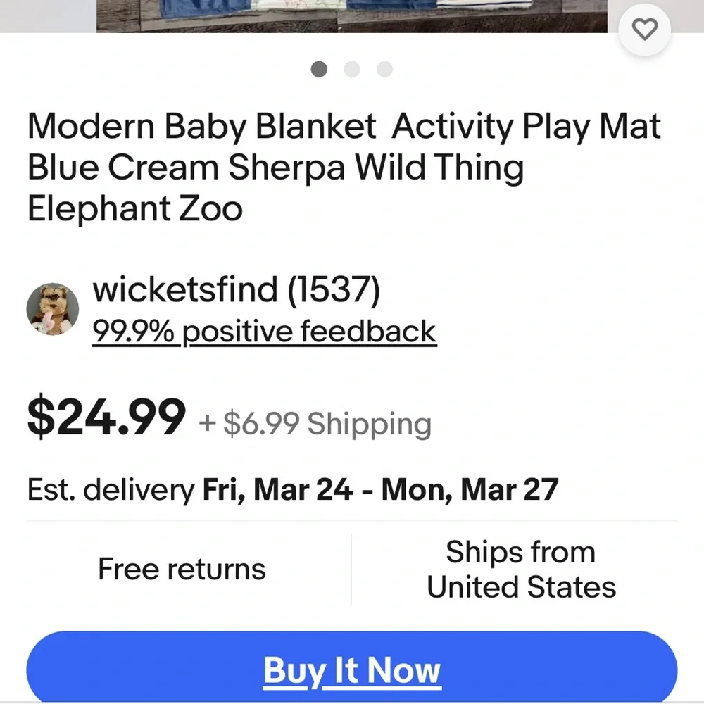 ACTIVITY PLAY MAT BABY BLANKET, zoo elephant ear, sensory noises, teethi…